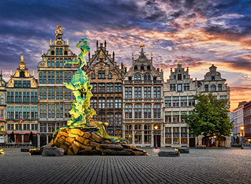 Arquitectura histórica en Amberes, Bélgica