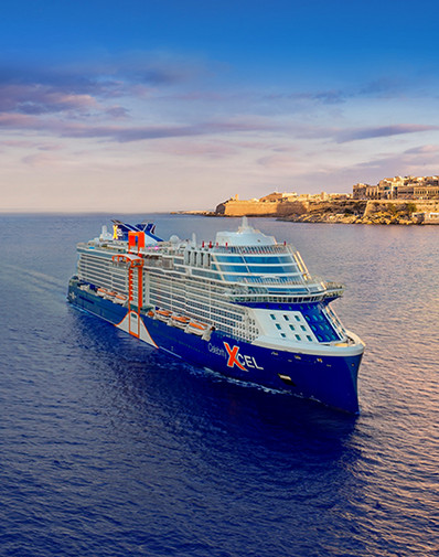 Celebrity Xcel sailing through Europe.