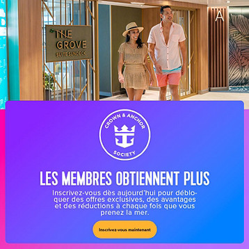 Crown & Anchor Society, le programme de fidélité de Royal Caribbean offrant des avantages exclusifs, des récompenses et des privilèges réservés aux membres pour chaque croisière.