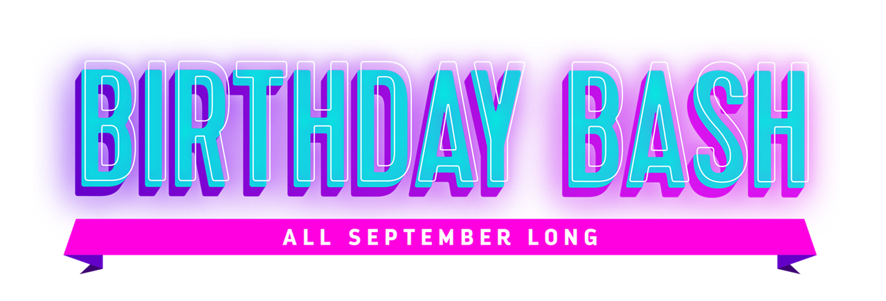 birthday bash lockup banner horizontal