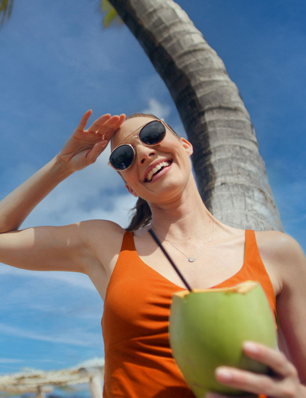 caribbean woman coconut 1000x1300