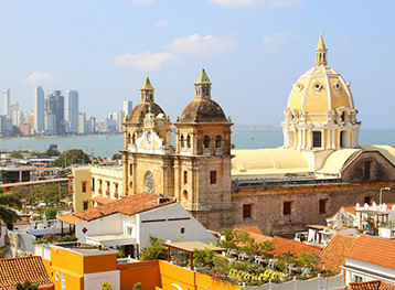 Church of St. Peter Claver in Cartagena, Colombia