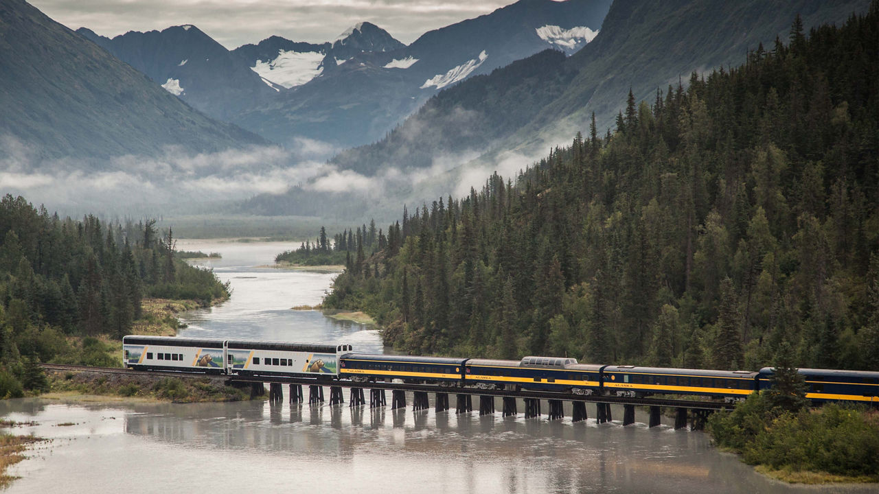 Transporte en tren en Alaska