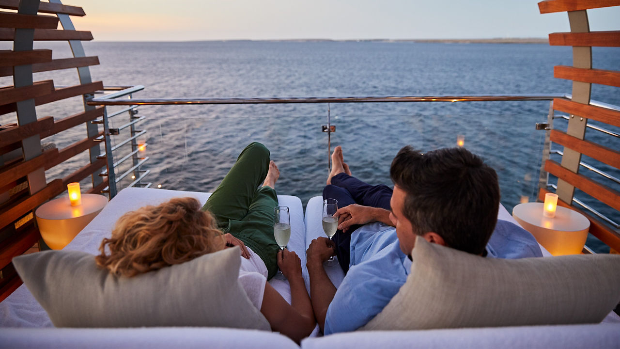 Couple on a cruise