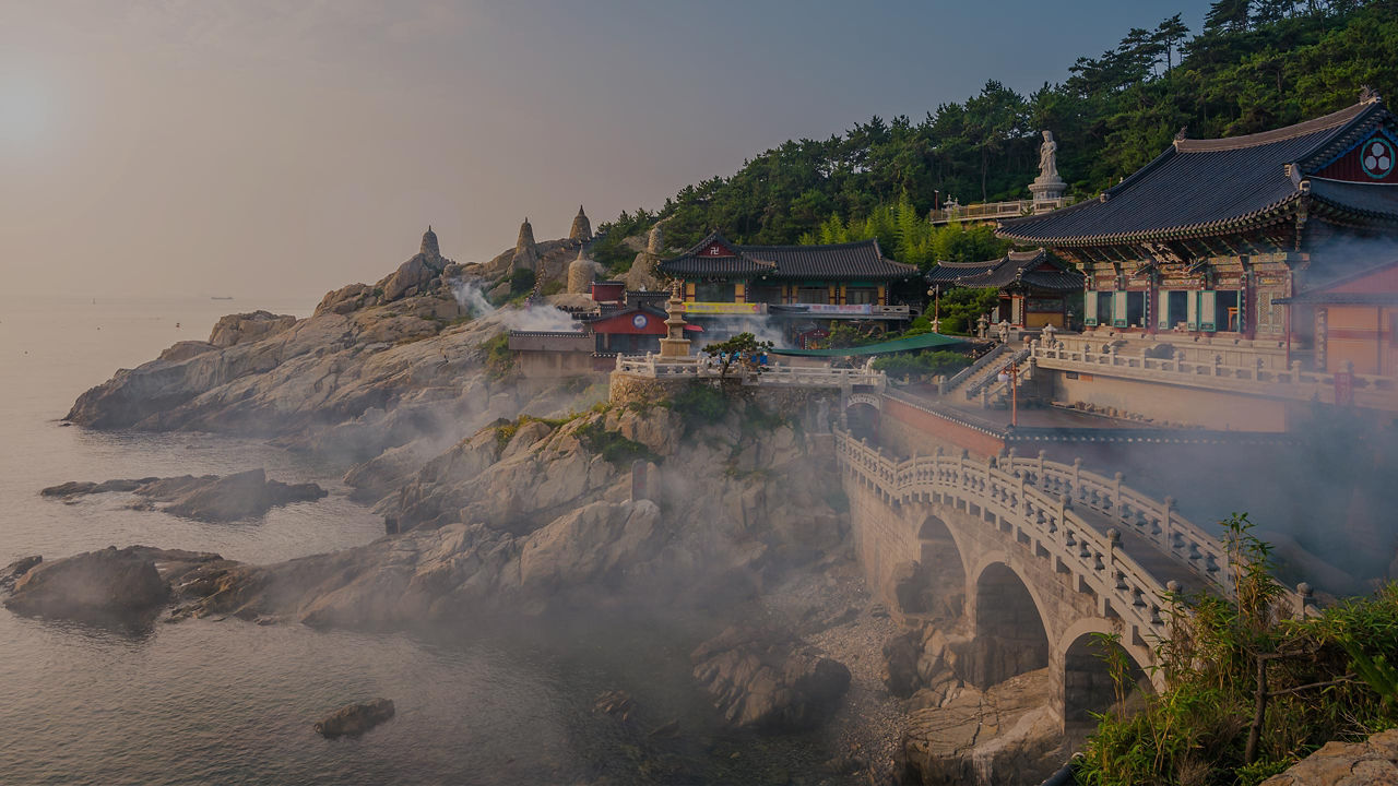 Temple in Busan South Korea