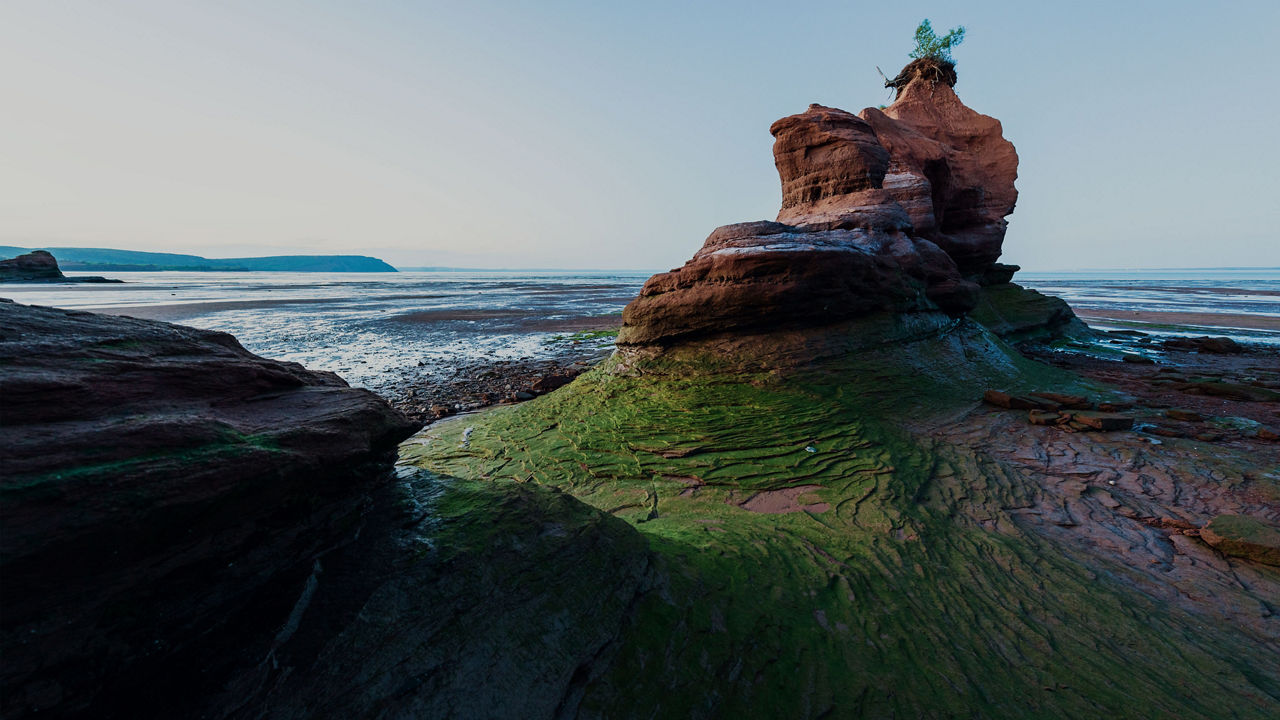 Scenic Bay of Fundy in Nova Scotia, Canada