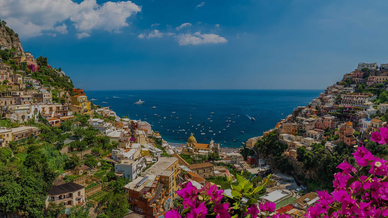 stunning view of a landscape in Amalfi Coast, Italy