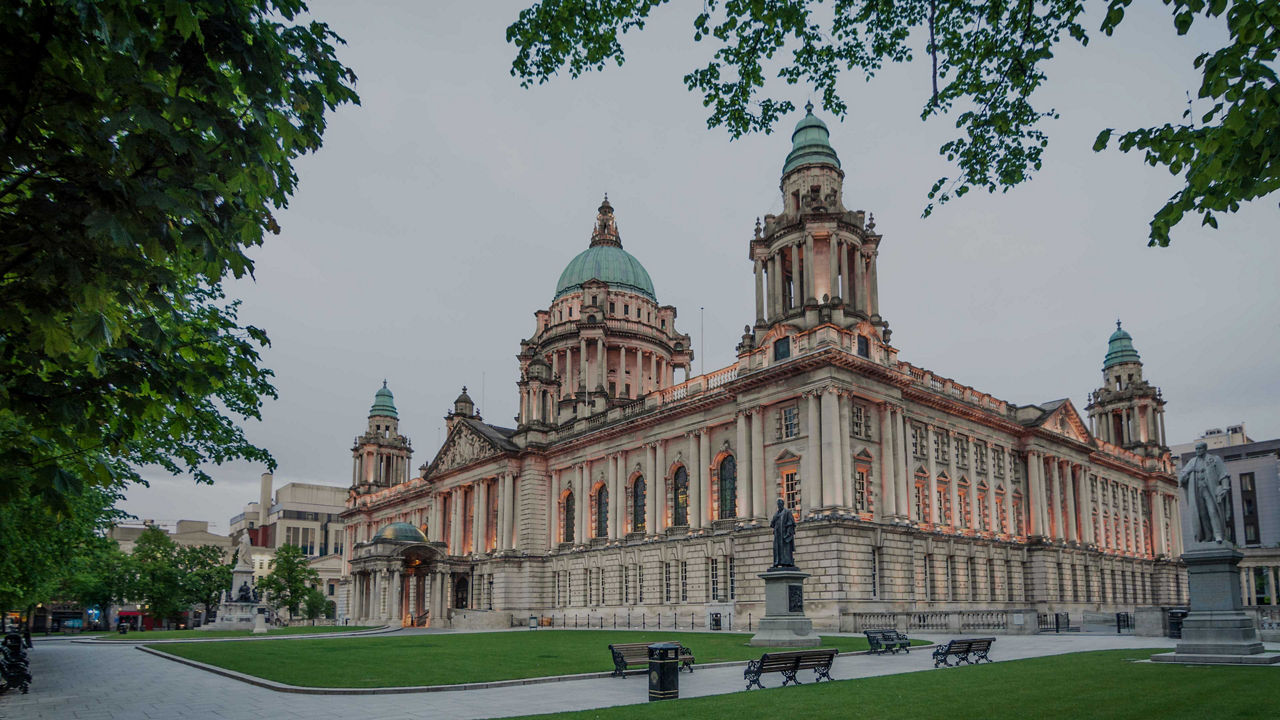 Beautiful facade of Belfast