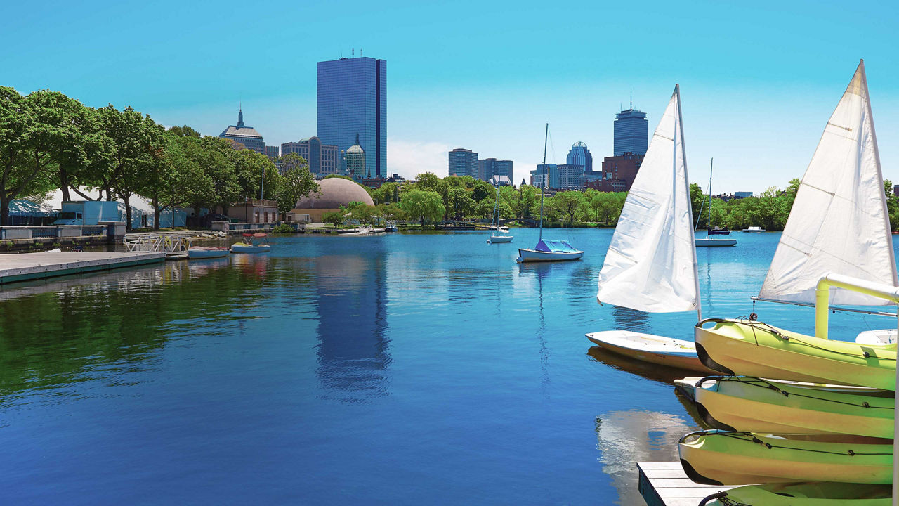 Balade en pédalo à Boston