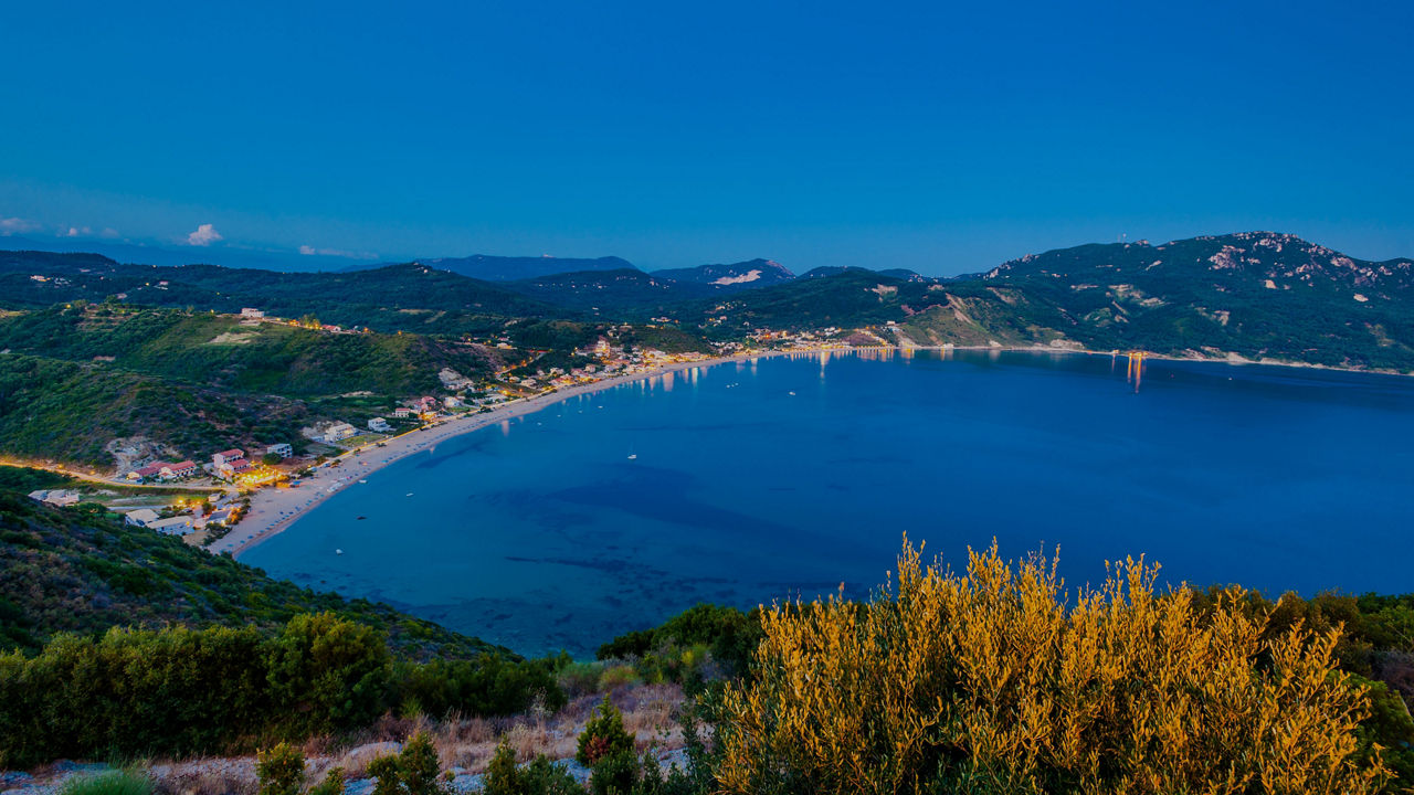 Agios Georgios Bay in Corfu, Greece