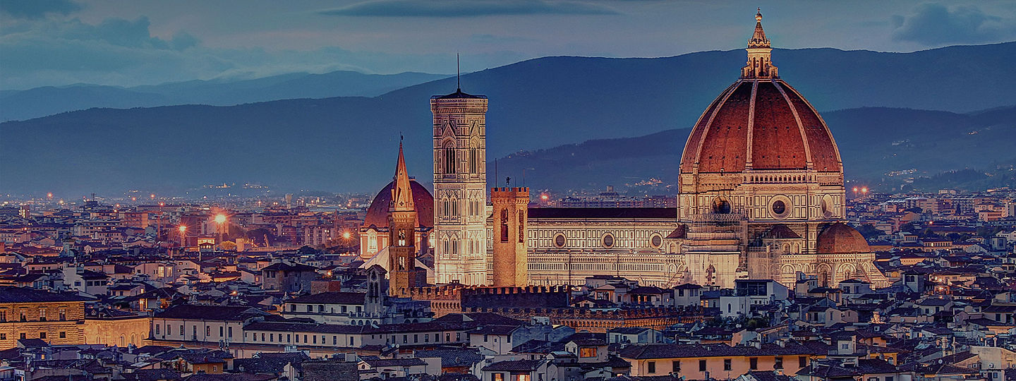 Florence cityscape by night