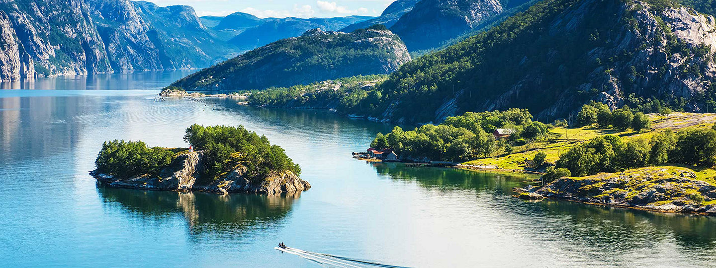 jaw dropping view of Norwegian Fjord
