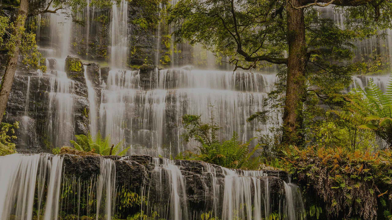 Russell Falls in Hobart, Tasmania 