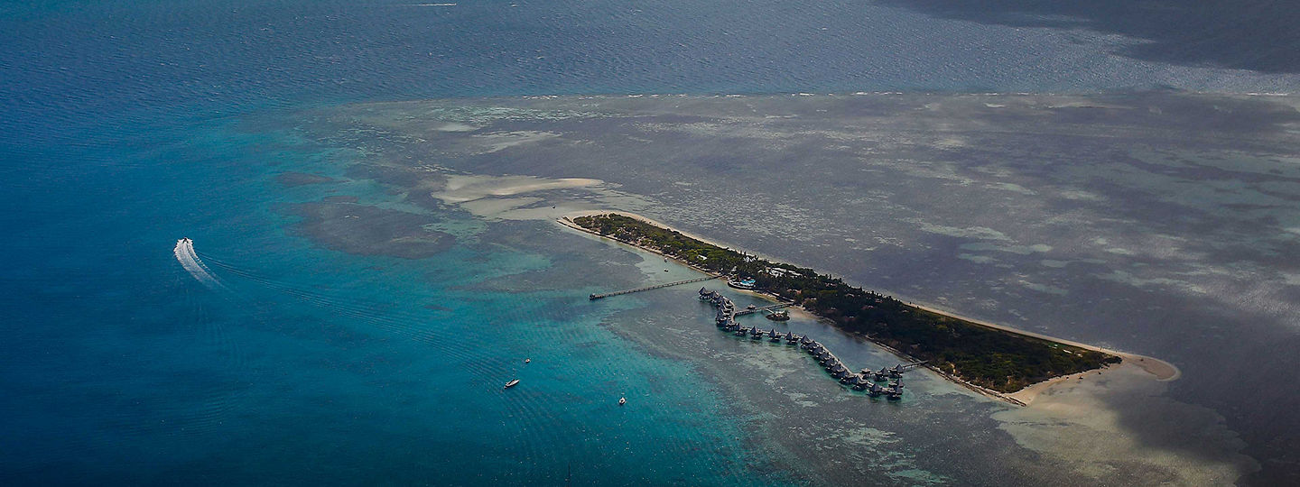 aerial view of Ilot Maitre island