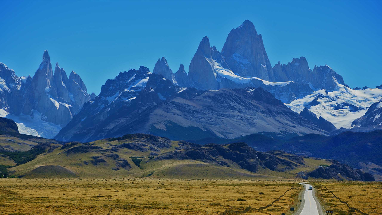 Spectacular mountain view of Patagonia