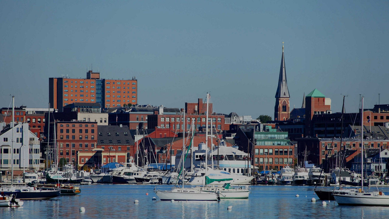 boats and buildings along the Portland harbor 
