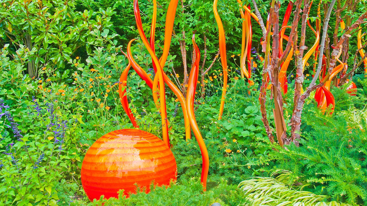 le célèbre musée Chihuly Garden et Glass à Seattle