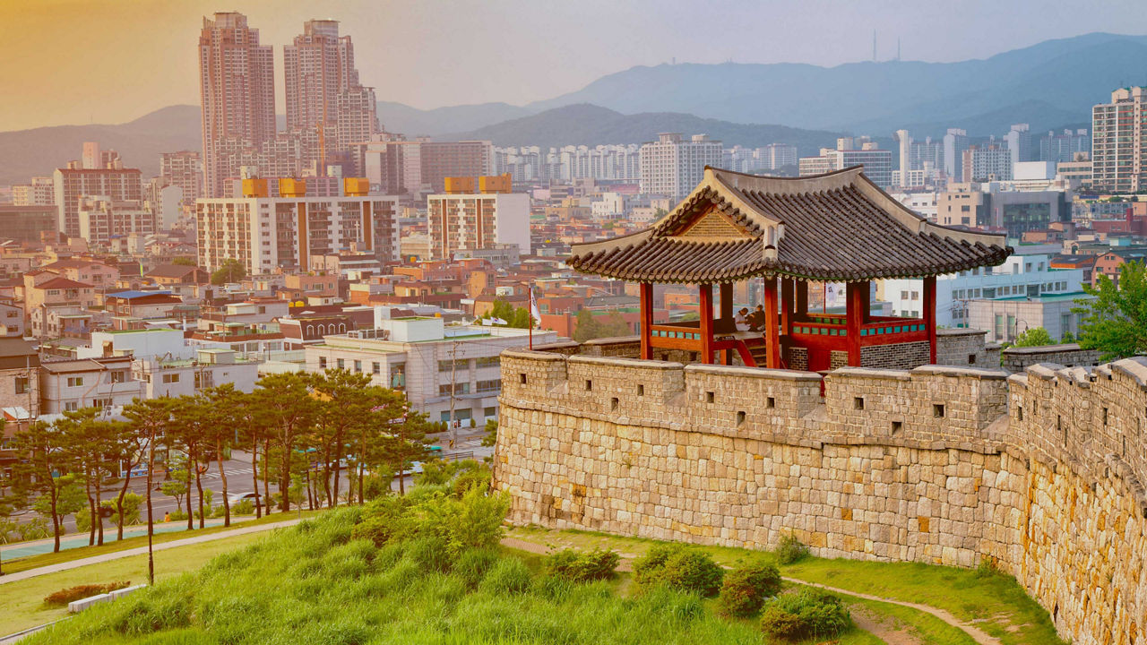 Coucher de soleil en Corée