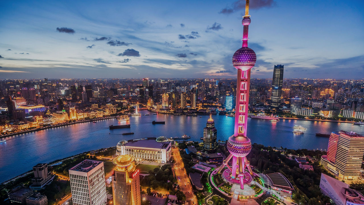 beautiful view of Shanghai Skyline