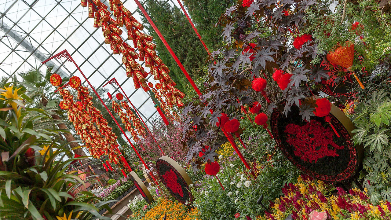 Les jardins du patrimoine à Gardens by the Bay, Singapour