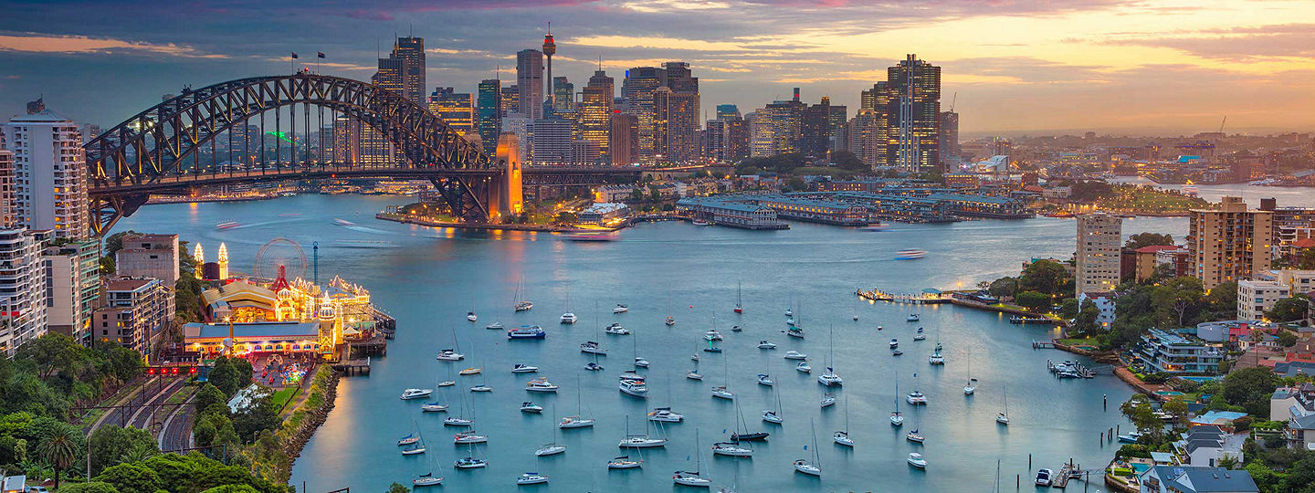 Skyline of Sydney Australia