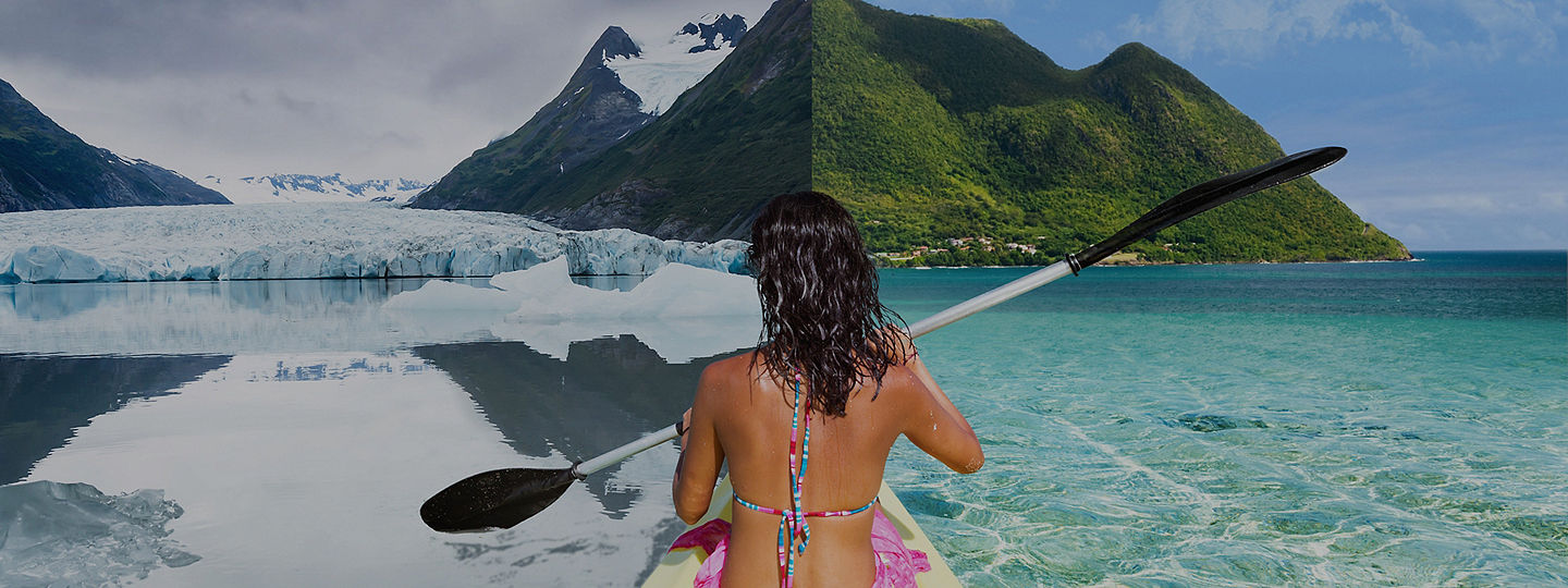 Airplane flying on clear skies above the clouds