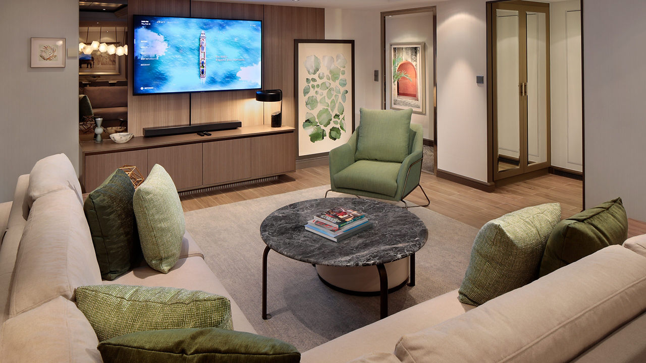 Penthouse Suite stateroom, Carnival Adventure