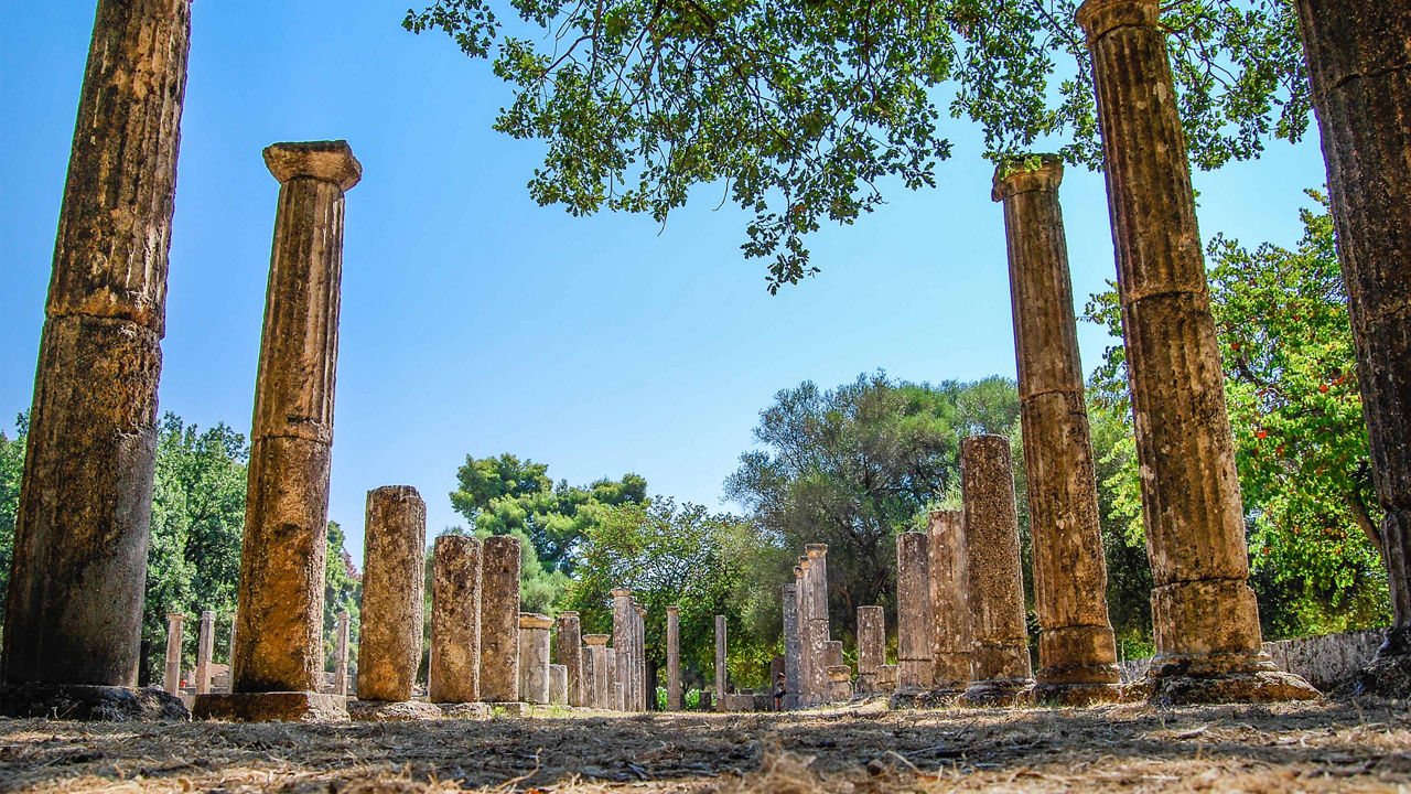 katakolon greece olympia ruins 3840x2160