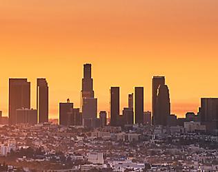 los angeles sky line 3840x2160