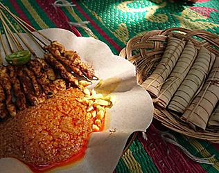 sate bulayak food lombok indonesia 2560x1440