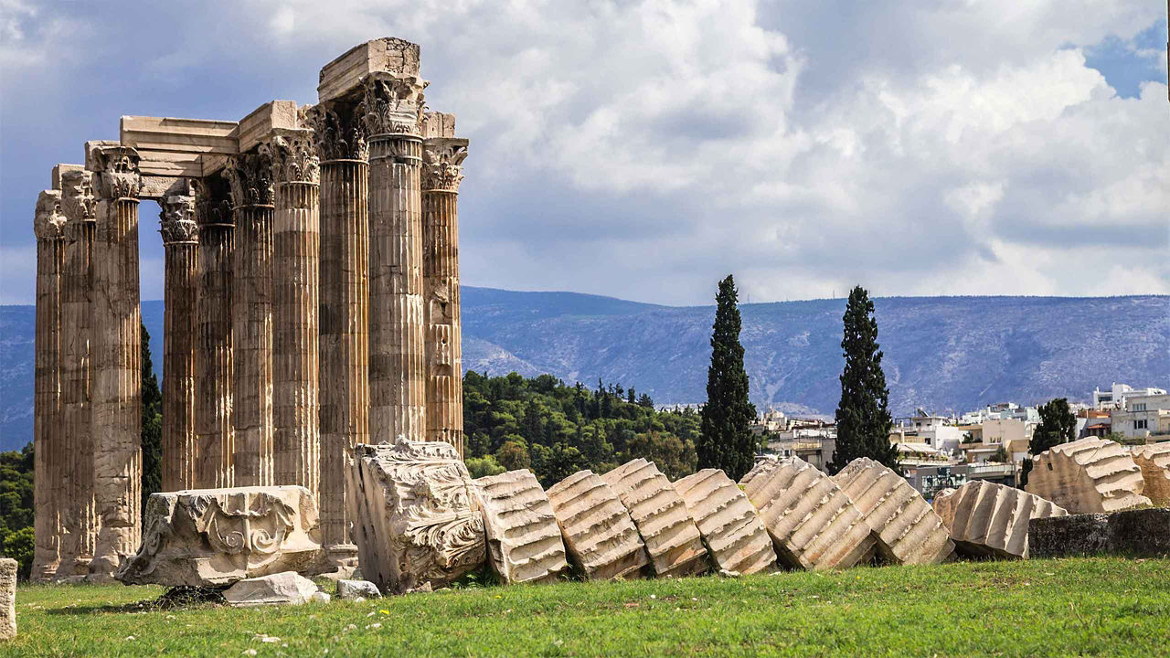 temple of olympian zeus athens greece 2560x1440