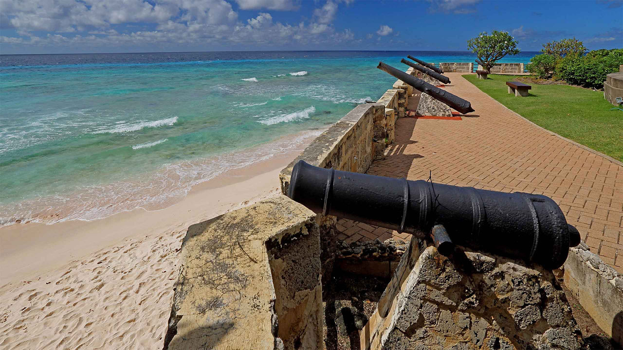 cannons in bridgetown barbados west indies 2560x1440