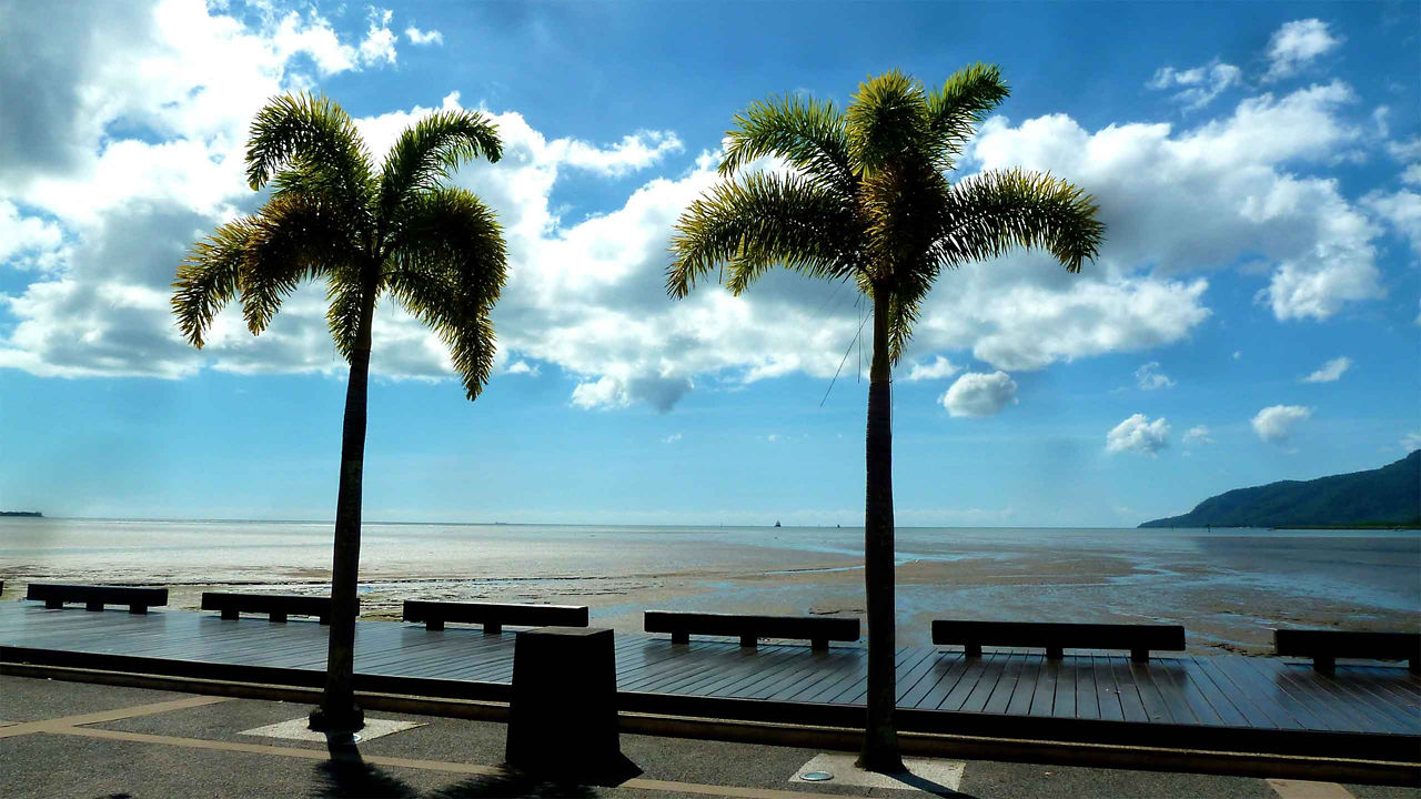 lowtide beach cairns australia 2560x1440