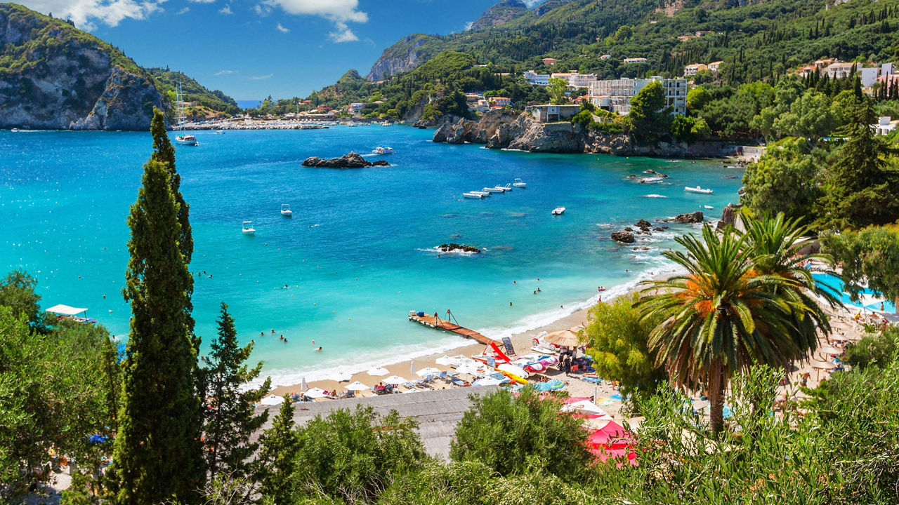 paleokastritsa beach corfu 3840x2160