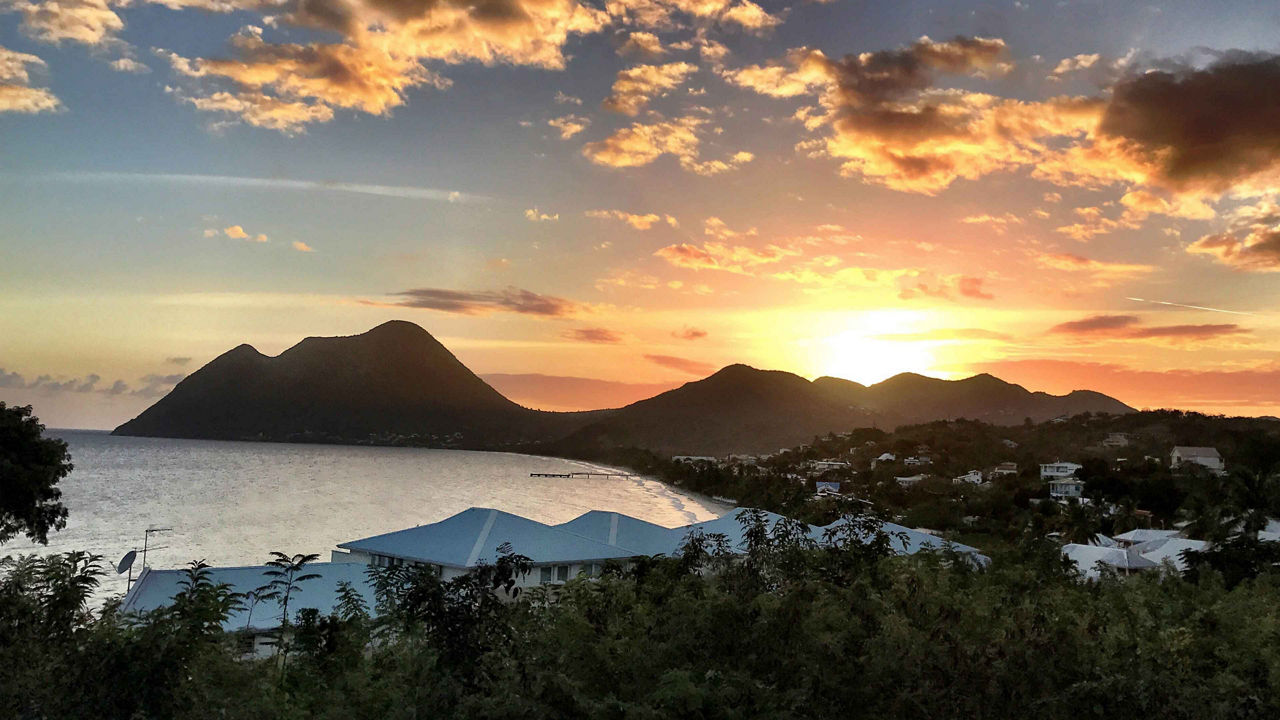 sunset fort de france martinique 3840x2160