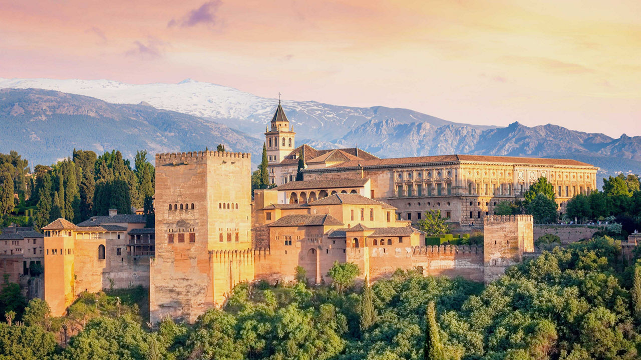 scenic alhambra palace grenada spain 3840x2160