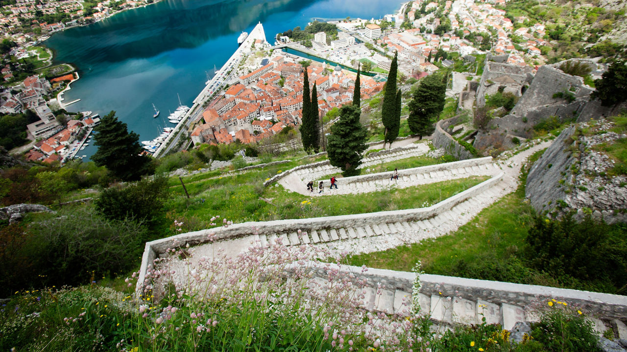 city walls kotor montenegro