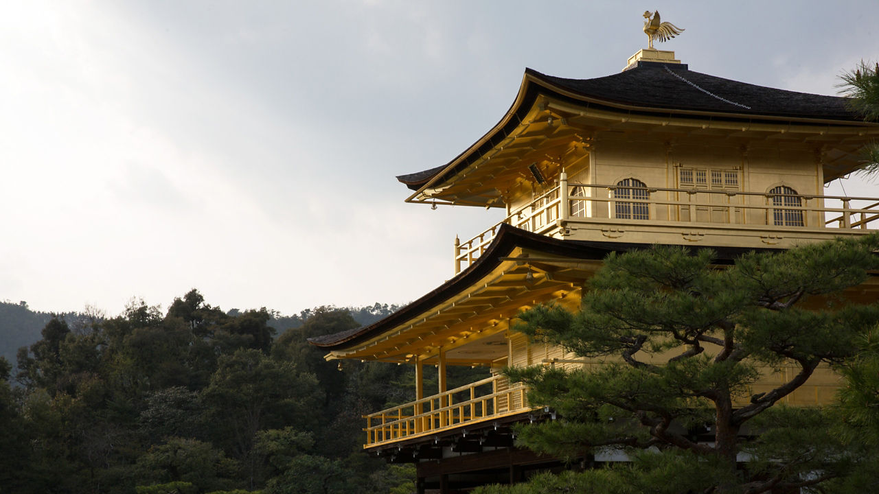 kinkaku ji kyoto osaka japan 2560x1440