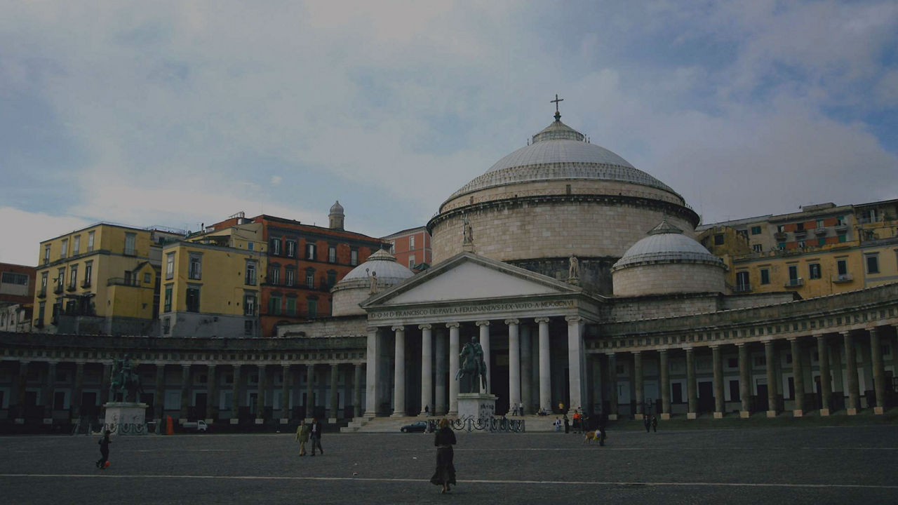 piazza del plebiscito naples italy 80 opacity
