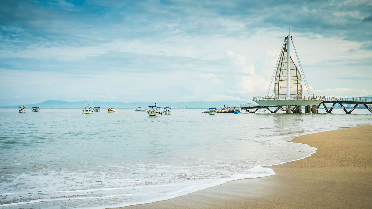 beach pier puerto vallarta mexico 3840x2160