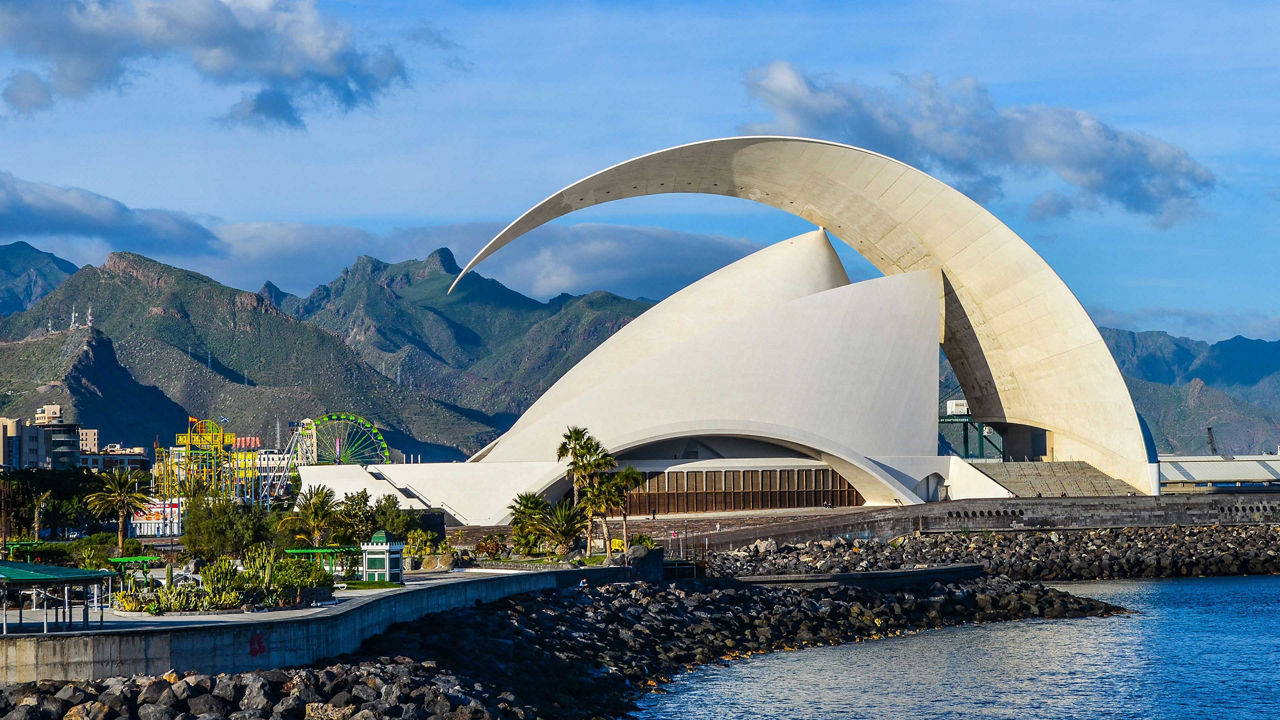santa cruz auditorium tenerife canary islands 3840x2160