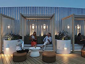 sunset bar rendering with guests evening 2560x1440