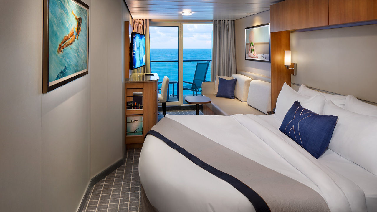 Veranda Stateroom balcony over looking the ocean