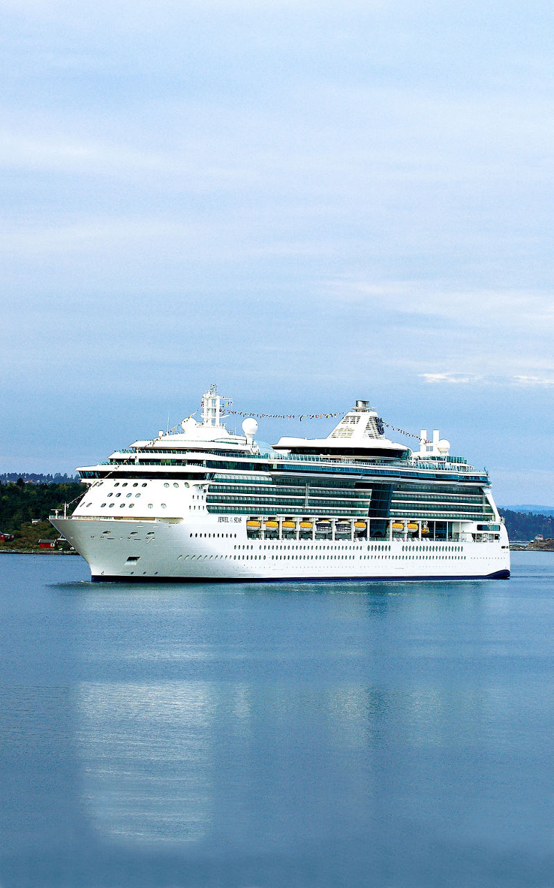 Exterior view of Jewel of the Seas Cruise With Destinations in Puerto Rico, Antigua, Barbados, and more