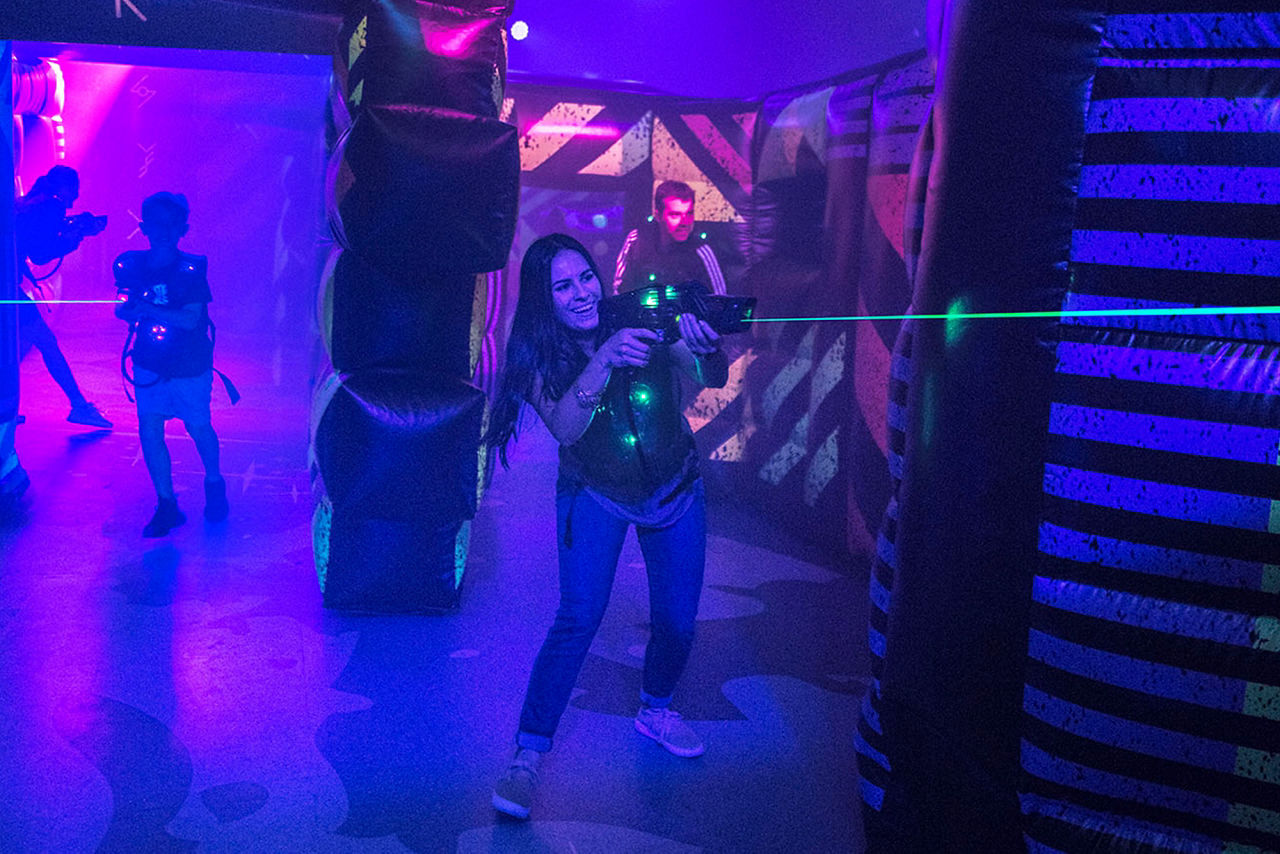 Planet Z kids playing laser tag