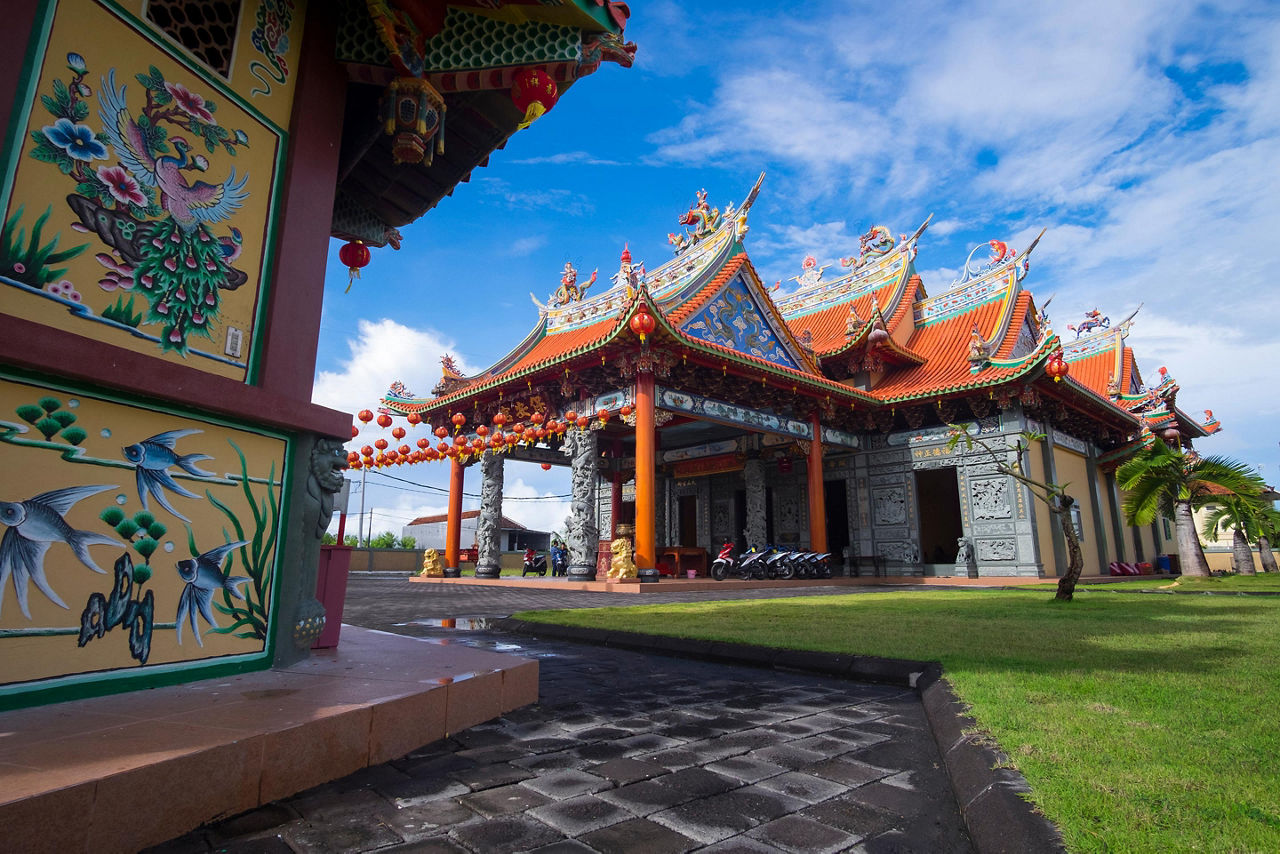 The Vihara Satya Dharma in Benoa, Bali, Indonesia