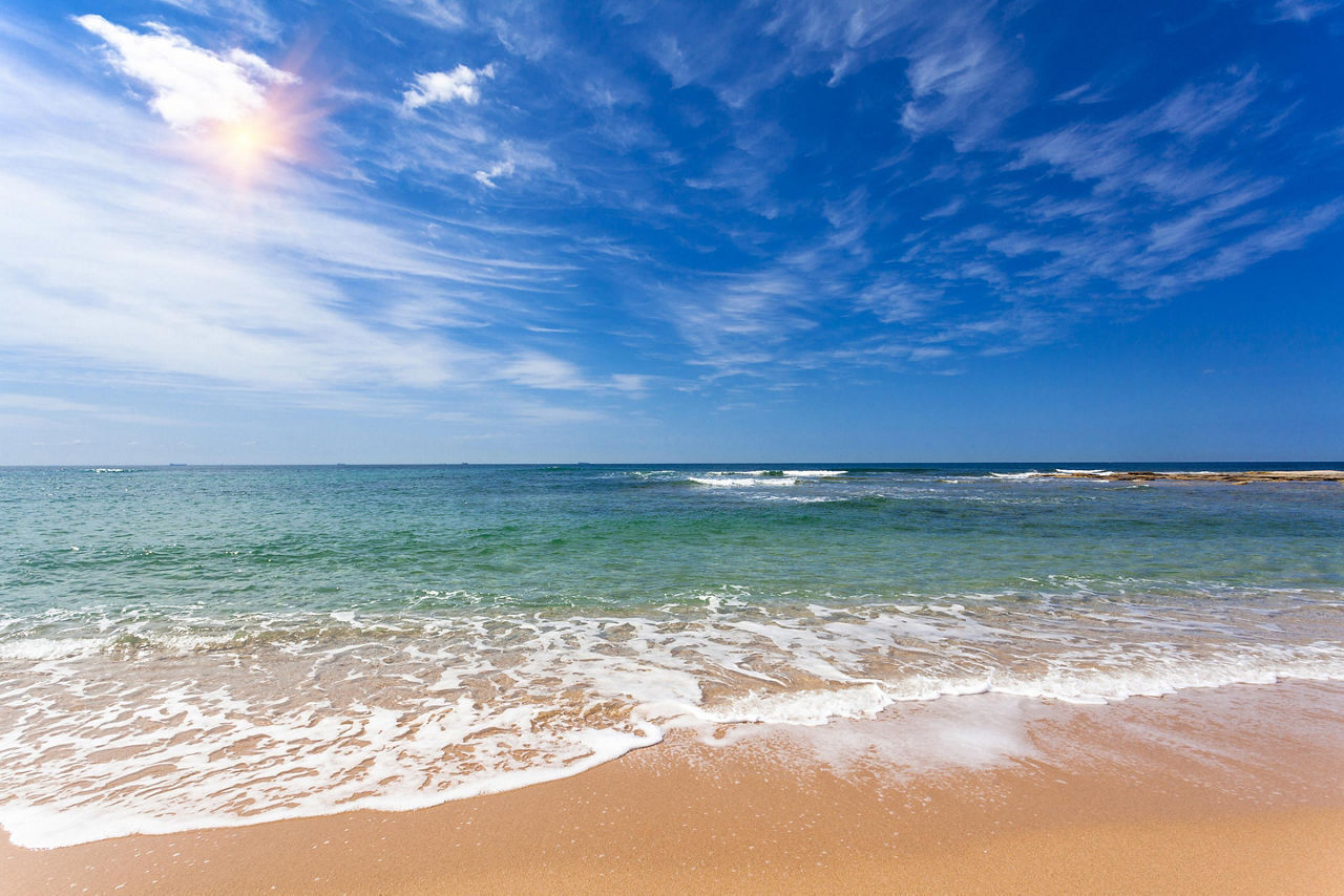 a beach in Brisbane, Australia 