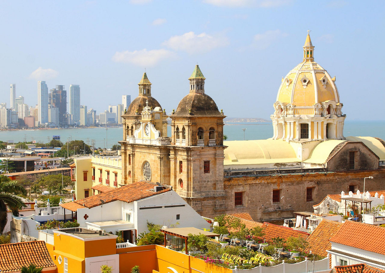 Church of St. Peter Claver in Cartagena, Colombia