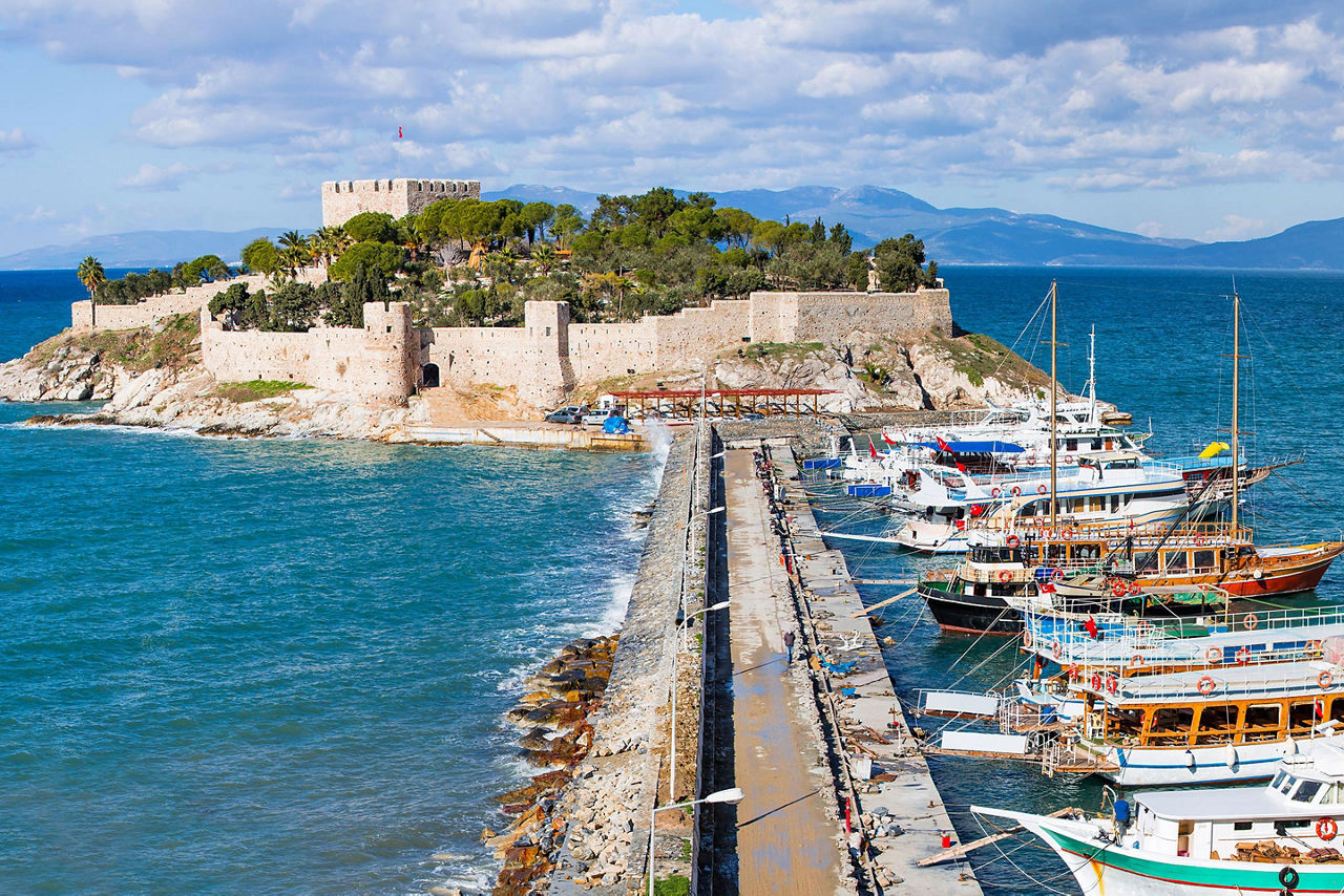 Pigeon Island in Ephesus, Turkey