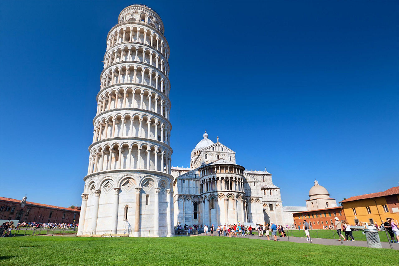 The Leaning Tower of Pisa in Italy